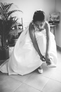 Wedding Gown and heels
